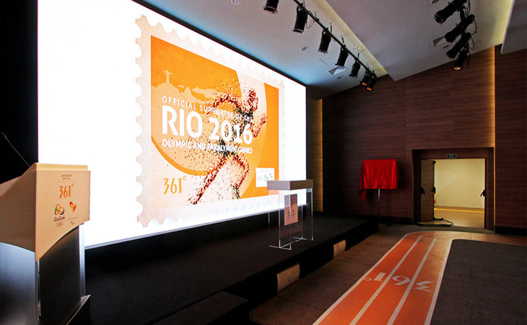 Produção de evento para anúncio da marca 361 como apoiador oficial dos Jogos Olímpicos Rio 2016